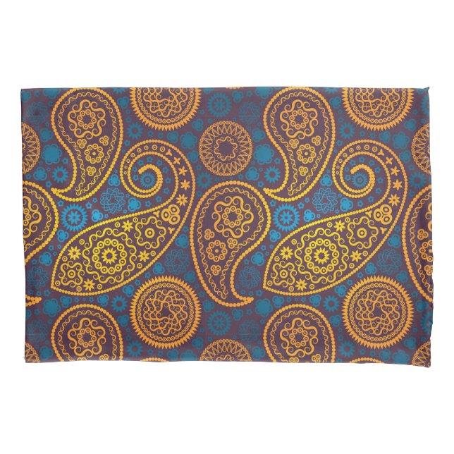 Funda De Cojín Trippy Hippy Retro Paisley (Anverso)