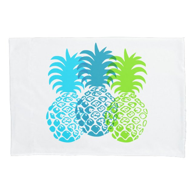 Funda De Cojín Tropical hawaiano de la piña de Momona (Anverso)