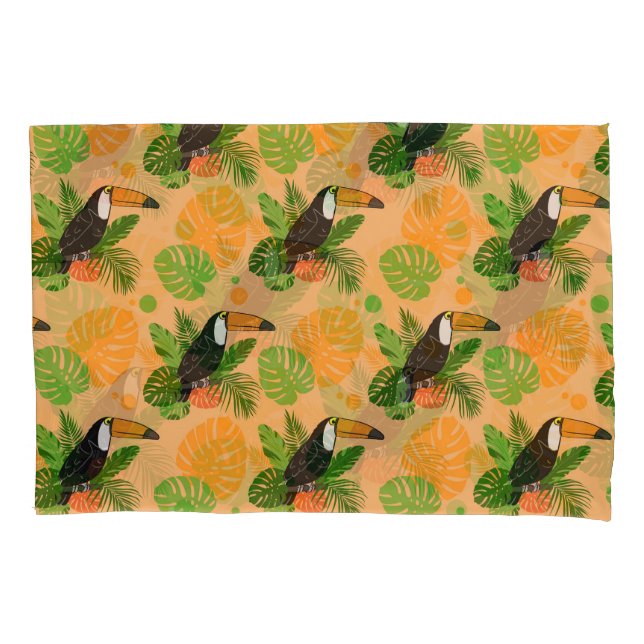 Funda De Cojín Trópico Toucan Bird Seamless Pattern (Anverso-izquierdo)