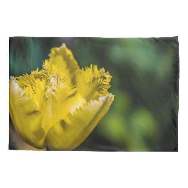 Funda De Cojín Tulip amarillo (Reverso)
