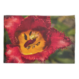 Funda De Cojín Tulip rojo