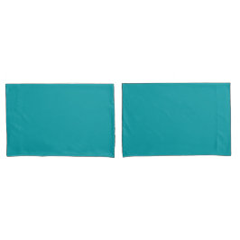 Funda De Cojín Turquesa Verde azulada simple y mínima
