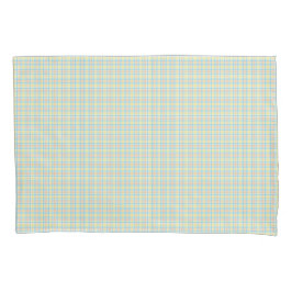 Funda De Cojín Two rectangular placemats with a pastel plaid 