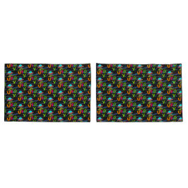 Funda De Cojín Ufo en el espacio saluda