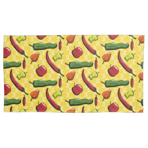 Funda De Cojín Un mundo de pimientos de chile
