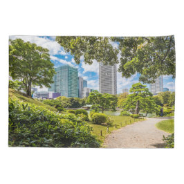 Funda De Cojín Un paseo por los jardines de Hama Rikyu, Tokio