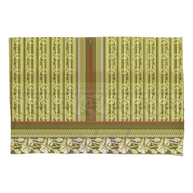 Funda De Cojín un patrón cruzado de un jarrón con flores (Anverso)