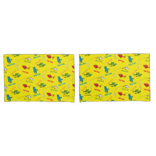 Funda De Cojín Un pez dos peces patrón amarillo