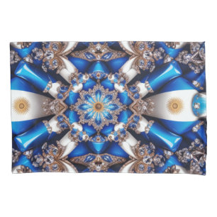 Funda De Cojín Una sola almohada con colores argentinos