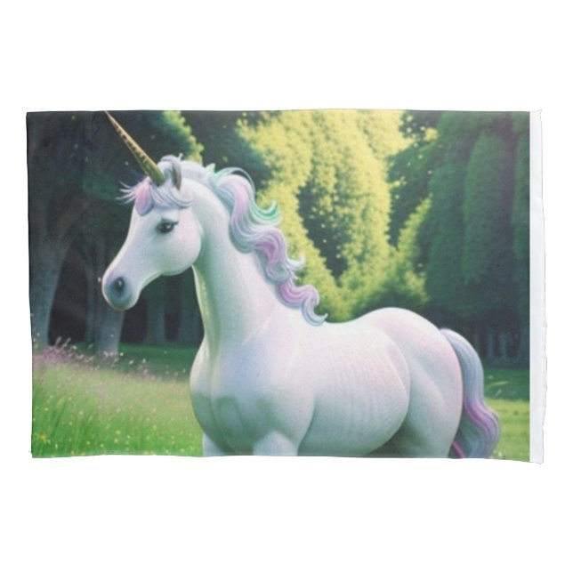 Funda De Cojín Unicornio Encantado (Anverso)