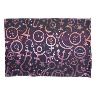 Funda De Cojín Universo Espacial Planetario Brillante Morado