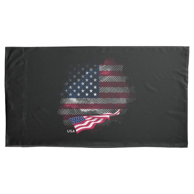 Funda De Cojín USA flag (Anverso)
