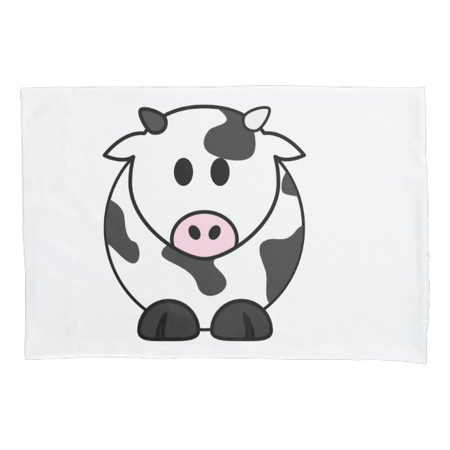 Funda De Cojín Vaca Lechera Adorable (Anverso)