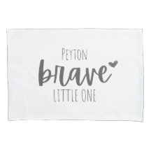 valiente pequeño uno Nombre personalizado Pillowca