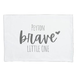 Funda De Cojín valiente pequeño uno Nombre personalizado Pillowca