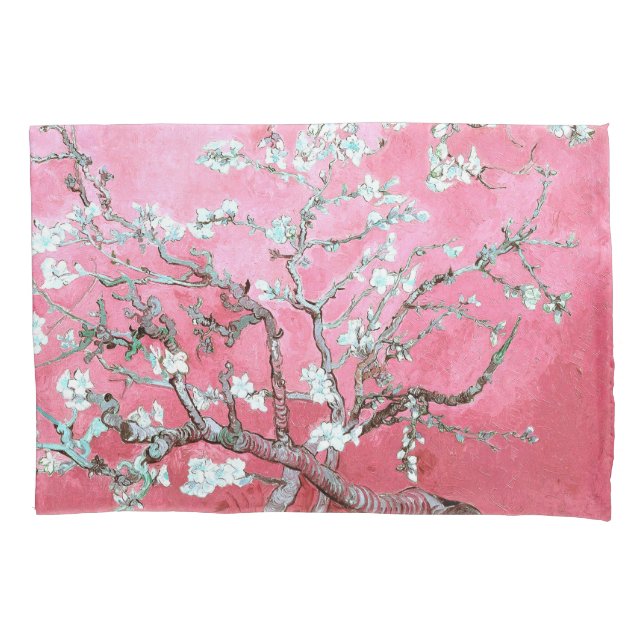Funda De Cojín Van Gogh Almond Blossoms Azul rosa (Anverso)
