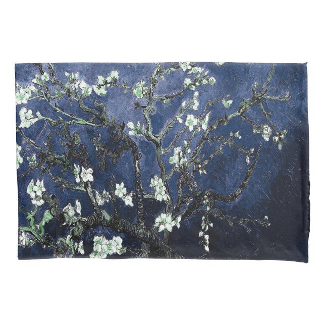 Funda De Cojín Van Gogh Almond Blossoms Midnight Blue (Anverso)