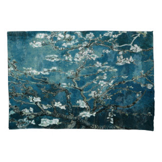 Funda De Cojín Van Gogh Almond Blossoms Oscuro Verde azulado