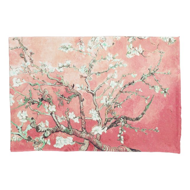 Funda De Cojín Van Gogh Almond Blossoms Peach (Anverso)