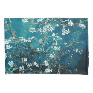 Funda De Cojín Van Gogh Almond Blossoms : Verde azulado oscuro