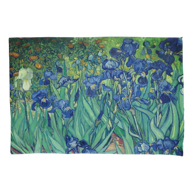 Funda De Cojín Van Gogh Art Irises (Anverso)