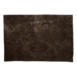 Funda De Cojín Velvety Bronze Damask | Grunge barroco marrón