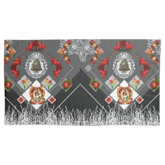 Funda De Cojín Vendimia de color (Anverso-izquierdo)