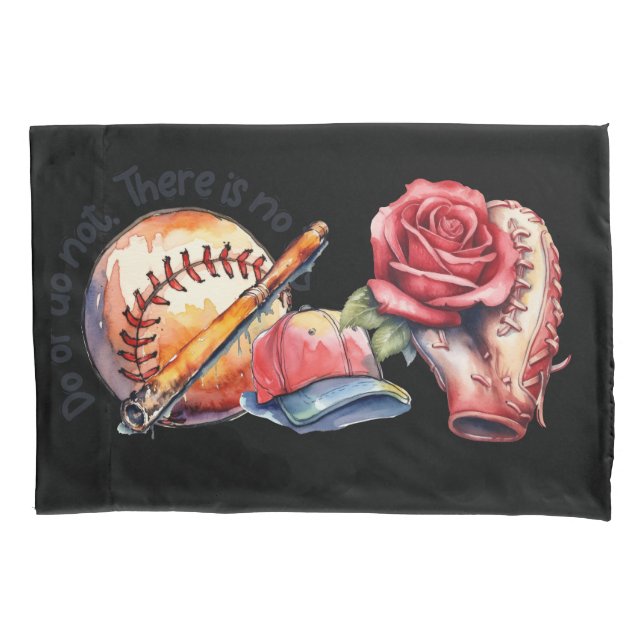 Funda De Cojín Verano de sóftbol (Anverso)