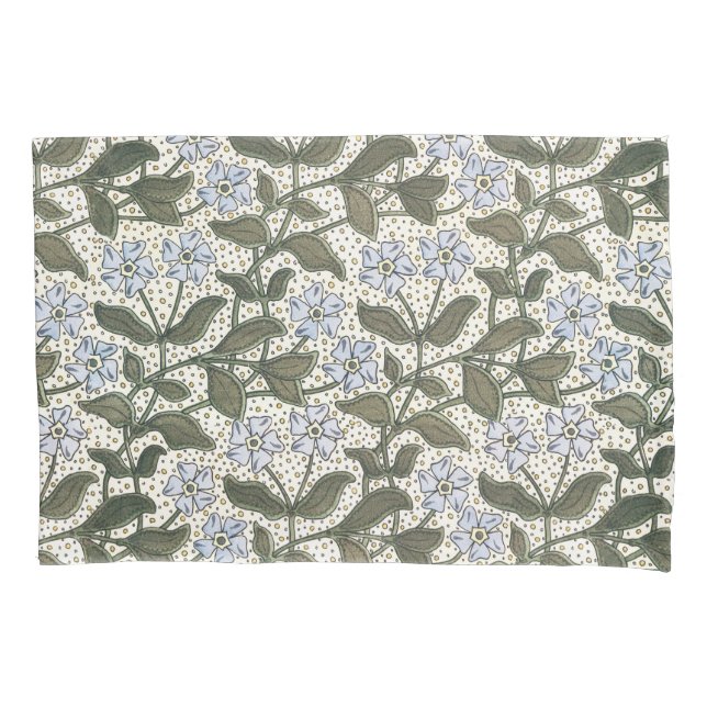 Funda De Cojín Verano Periwinkle Bonito Flor Elegante Floral (Anverso)