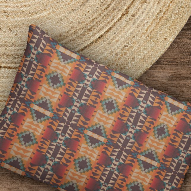 Funda De Cojín Verde azulado azul oscuro rojo beige marrón Naranj (Subido por el creador)