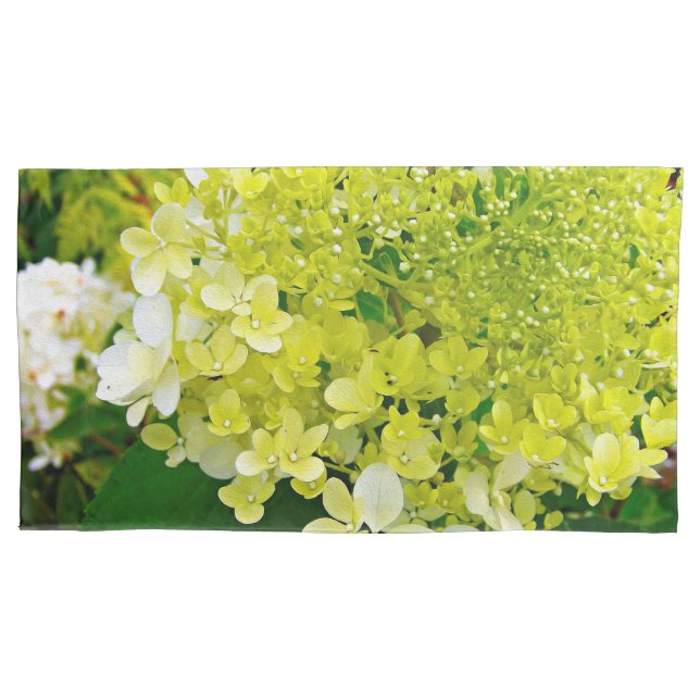 Funda De Cojín Verde Chartreuse, Limelight Hortensia, (Anverso-izquierdo)