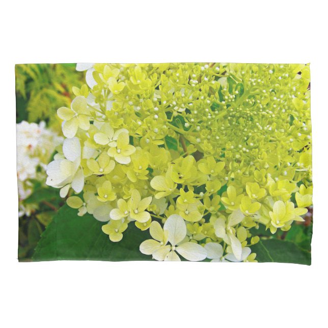 Funda De Cojín Verde Chartreuse, Limelight Hortensia, (Anverso)