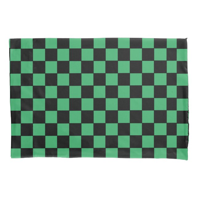 Funda De Cojín Verde y negro (Anverso)
