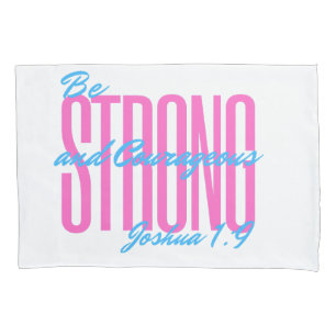 Funda De Cojín Verso de la Biblia Joshua 1:9