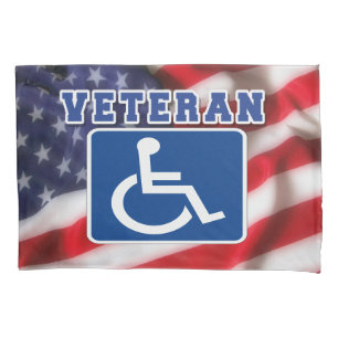 Funda De Cojín Veteranos discapacitados de los Estados Unidos