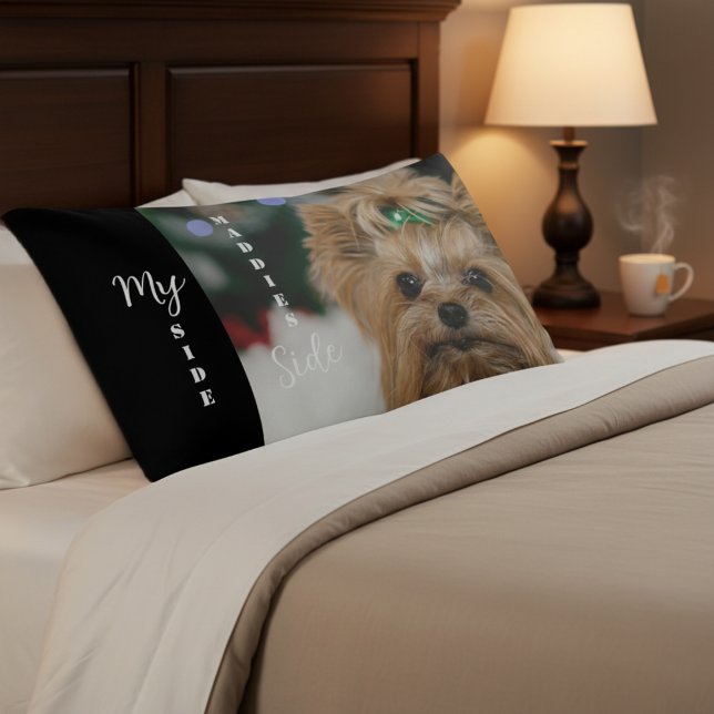 Funda De Cojín Vibe de su Furry Bestie: Mascota Personalizado (Your Furry Bestie's Vibe: Custom Pet Photo Pillow Case)
