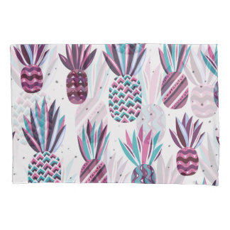 Funda De Cojín Vibes de verano: Patrón de piña, puntos coloridos