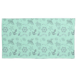 Funda De Cojín Vida marina costera de Aqua