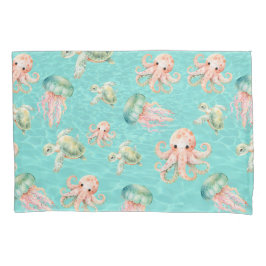 Funda De Cojín Vida marina submarina