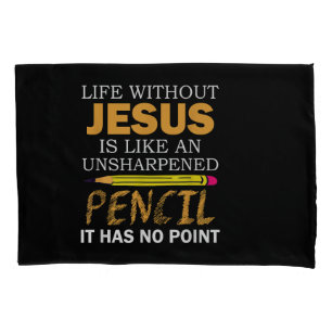 Funda De Cojín Vida Sin Jesús Divertido Cristiano Religioso Fe