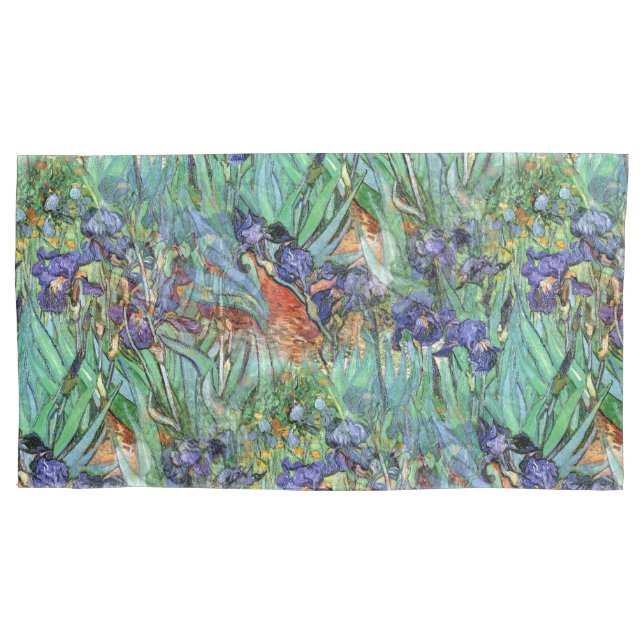 Funda De Cojín Vincent van Gogh 1889 iris (Anverso)