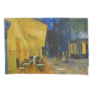 Funda De Cojín Vincent van Gogh - Cafe Terrace de noche