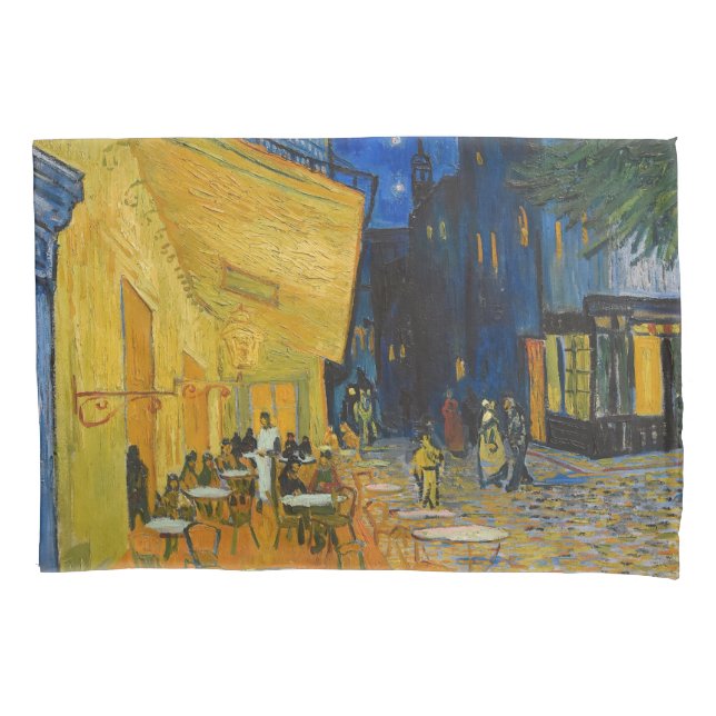 Funda De Cojín Vincent van Gogh - Cafe Terrace de noche (Anverso)