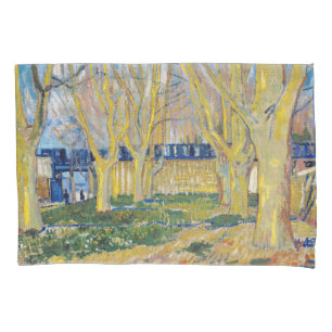Funda De Cojín Vincent van Gogh - El tren azul