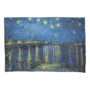 Funda De Cojín Vincent van Gogh - Noche estrellada sobre el Ródan