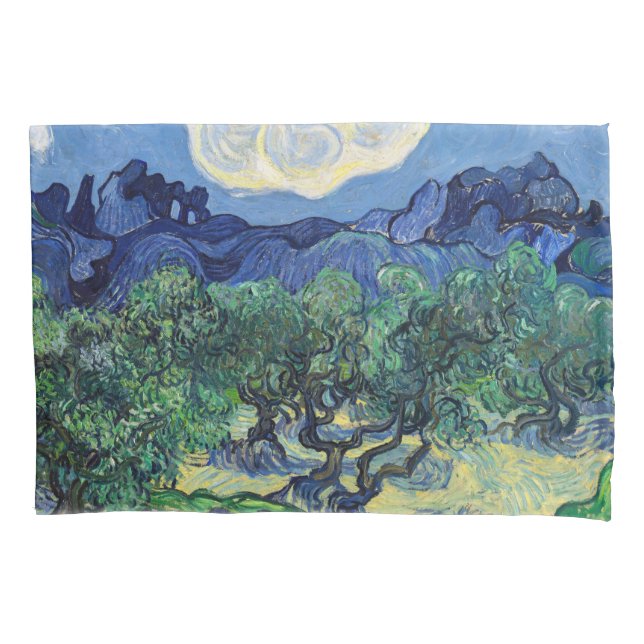Funda De Cojín Vincent van Gogh - Olivos con los Alpilles (Anverso)
