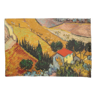Funda De Cojín Vincent van Gogh - Paisaje, Casa y Payaso