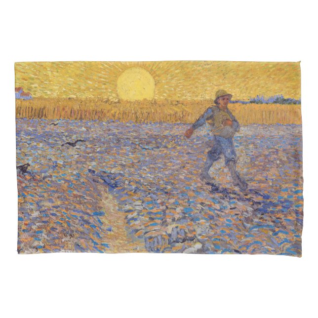 Funda De Cojín Vincent van Gogh - Sower with Setting Sun (Anverso)