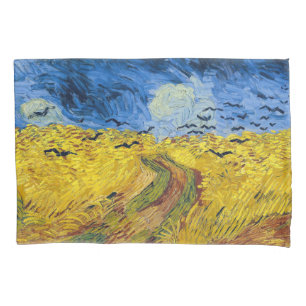 Funda De Cojín Vincent van Gogh - Wheatfield con cuervos