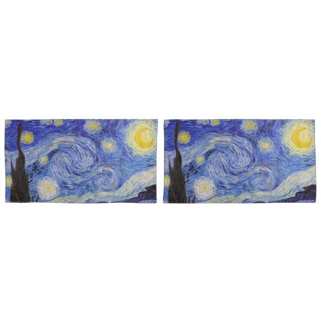 Funda De Cojín Vincent Willem van Gogh , “ Starry Night ” (Anverso - Set)